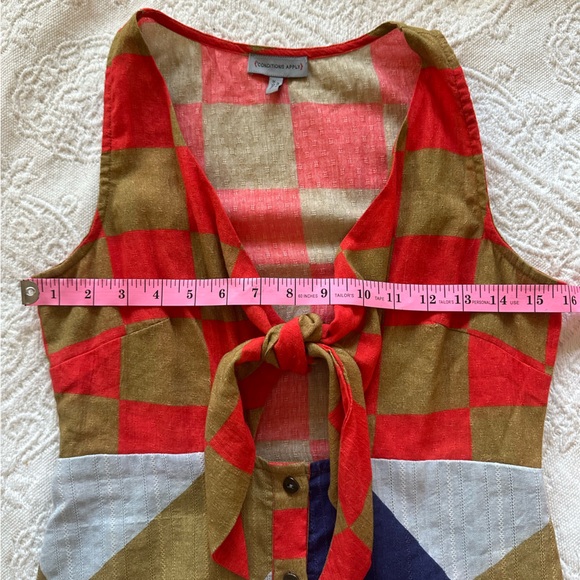 Conditions Apply XSP sleeveless cotton midi dress with working tie at bust. - Picture 8 of 11